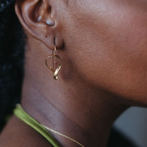Aurele- 14K Gold  Mobius Dangle Earrings