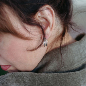 Kelsee Sterling Silver Hoop Earrings