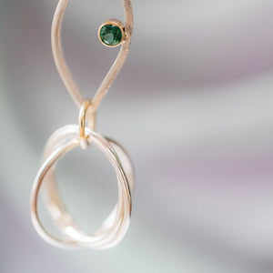 Ava Mobius Green Topaz Earrings