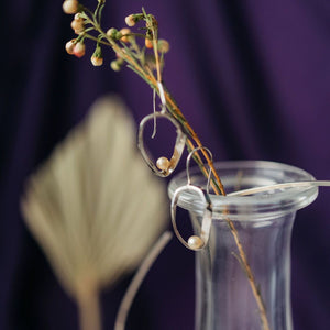 Nora Mobius Dangle Earrings, Freshwater Pearls