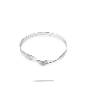 Olivine- 14K Gold Mobius Bangle Bracelet