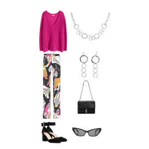 Sterling Silver Circle Statement Necklace - Candace -Stribling- Jewelry