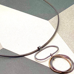 Marcheline Oxidized Mobius Choker