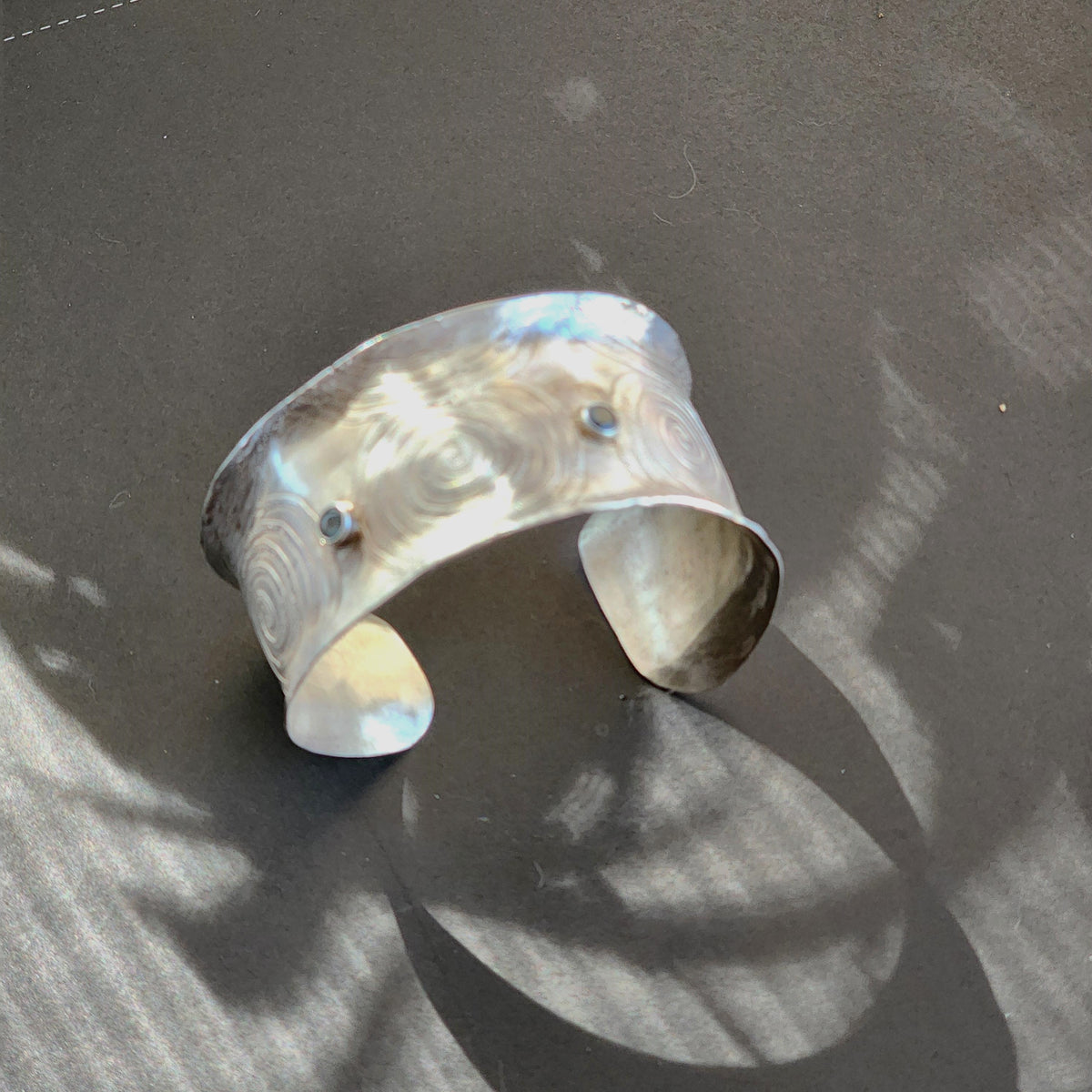 Sterling Silver Hammered Cuff Bracelet 1700 | Silver City Sarasota