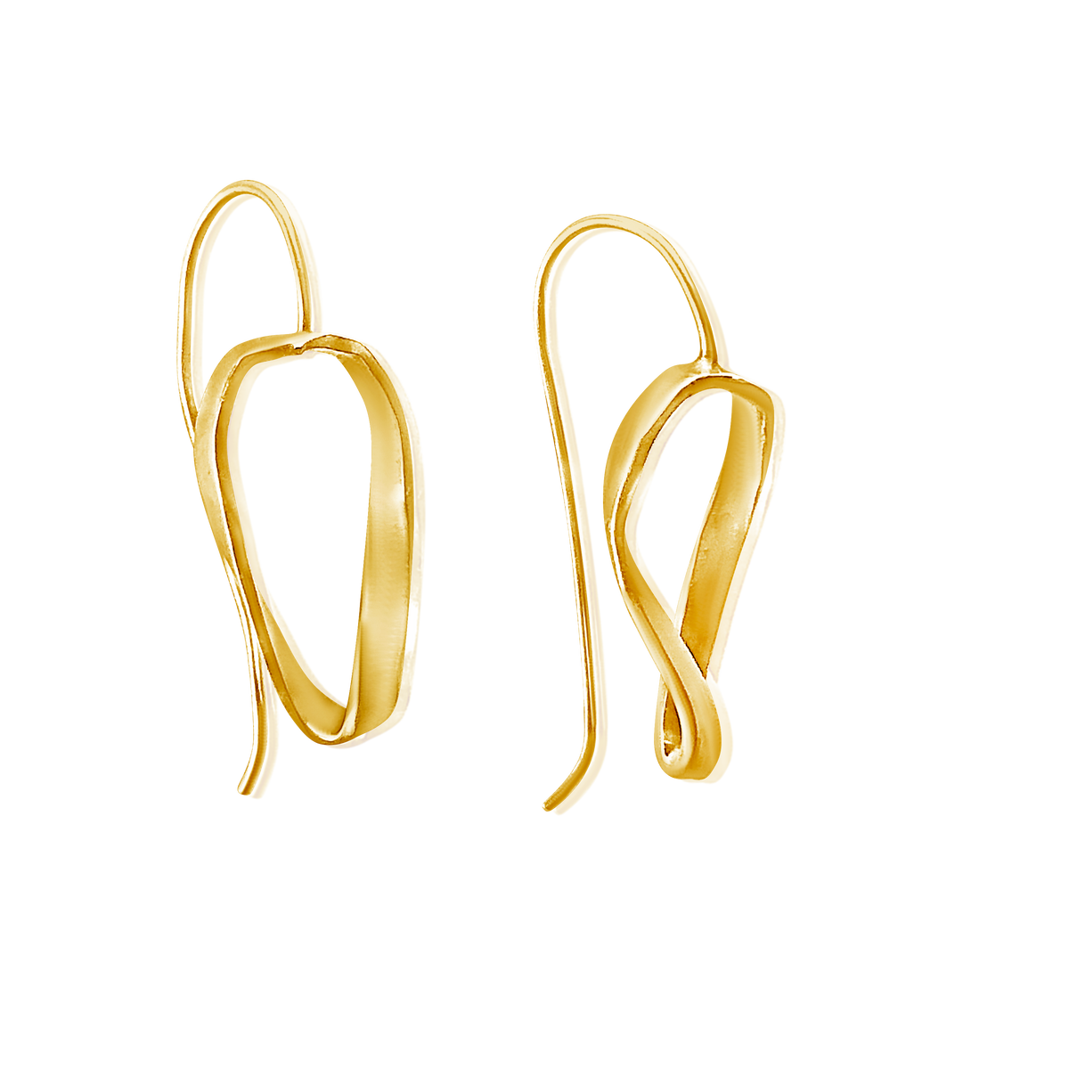 Vermeil Mini Mobius Dangle Earrings