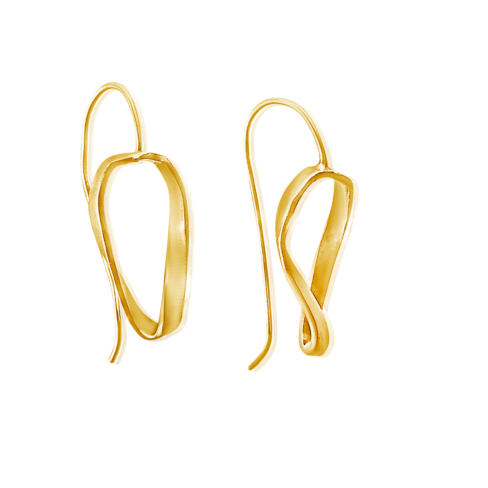 Vermeil Mini Mobius Dangle Earrings