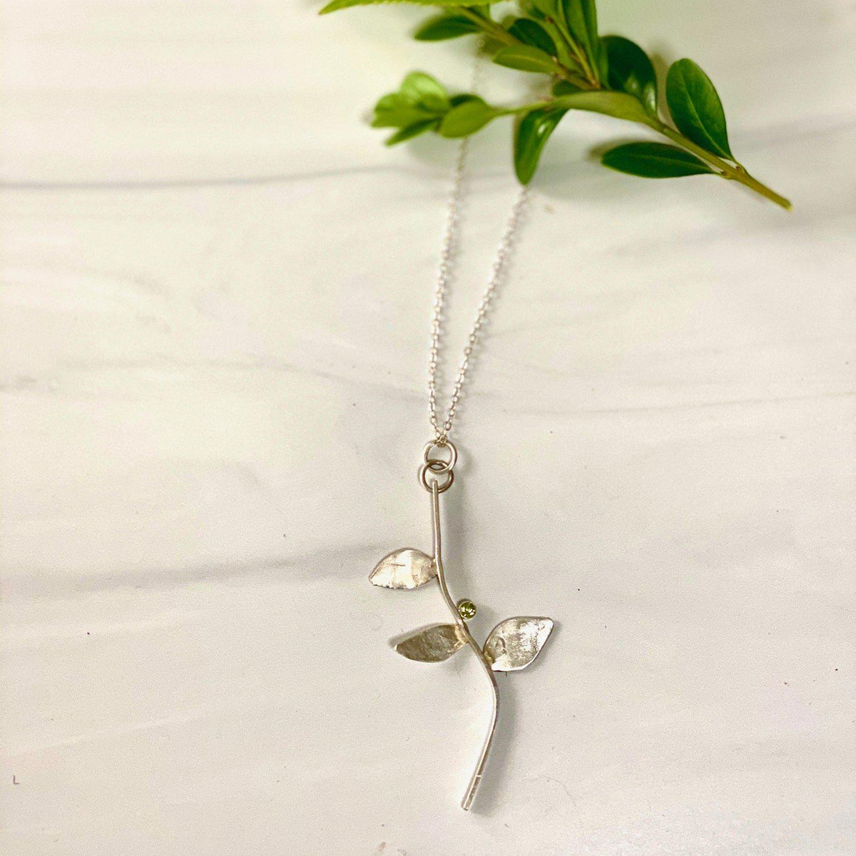 Spring Necklace, Peridot