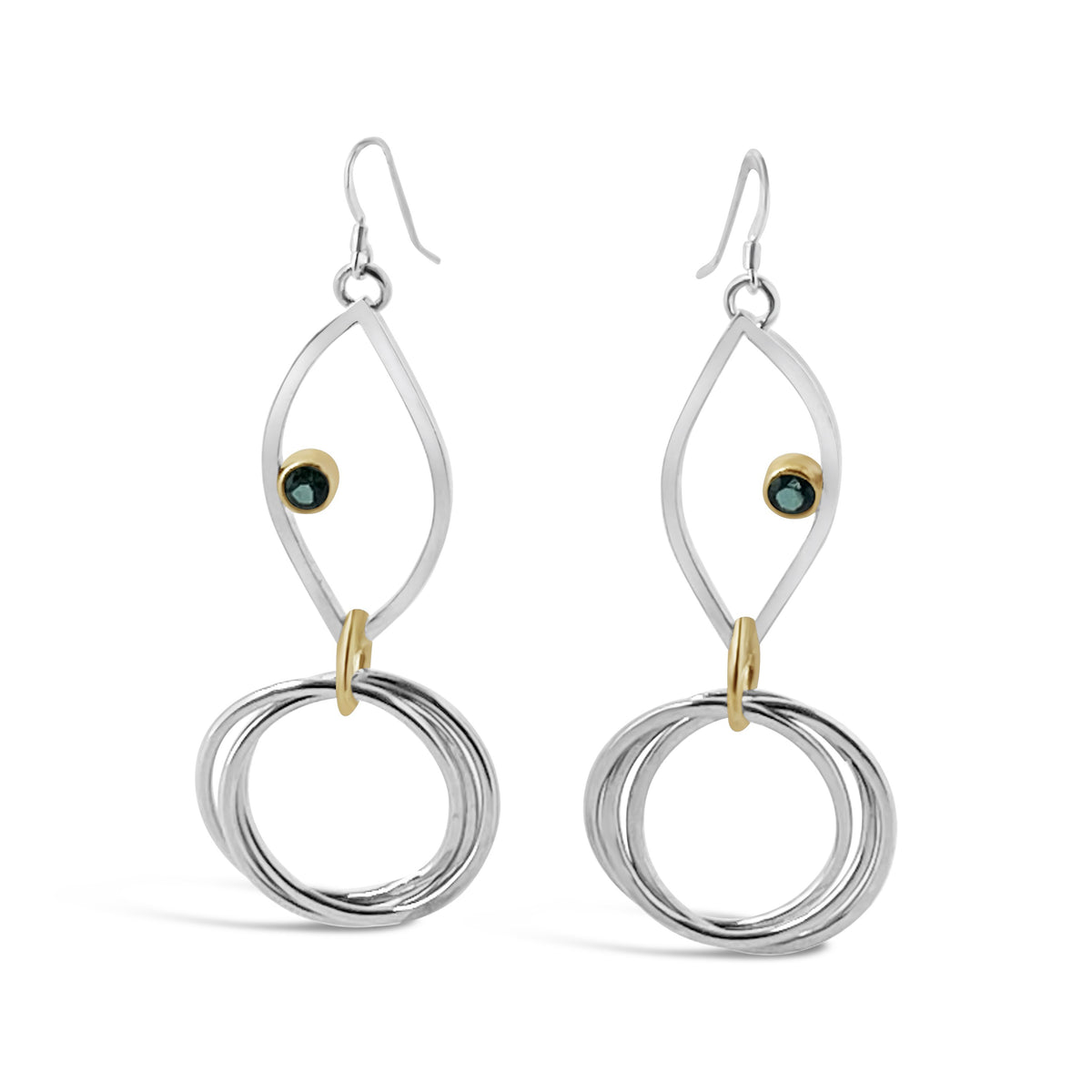 Ava Mobius Green Topaz Earrings