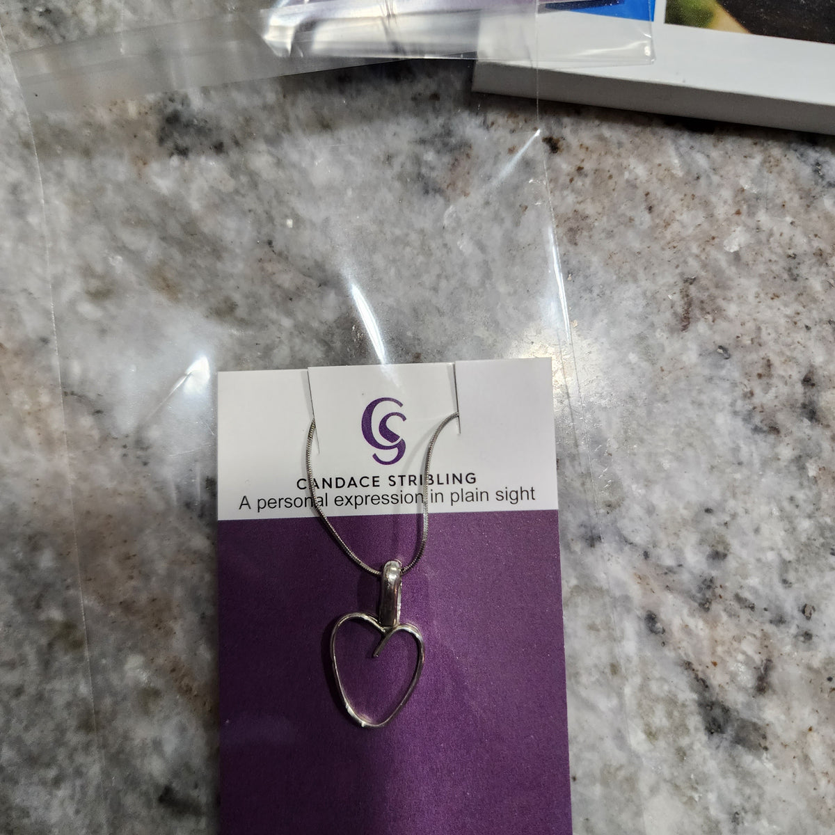 My Heart Sterling Silver Heart Necklace