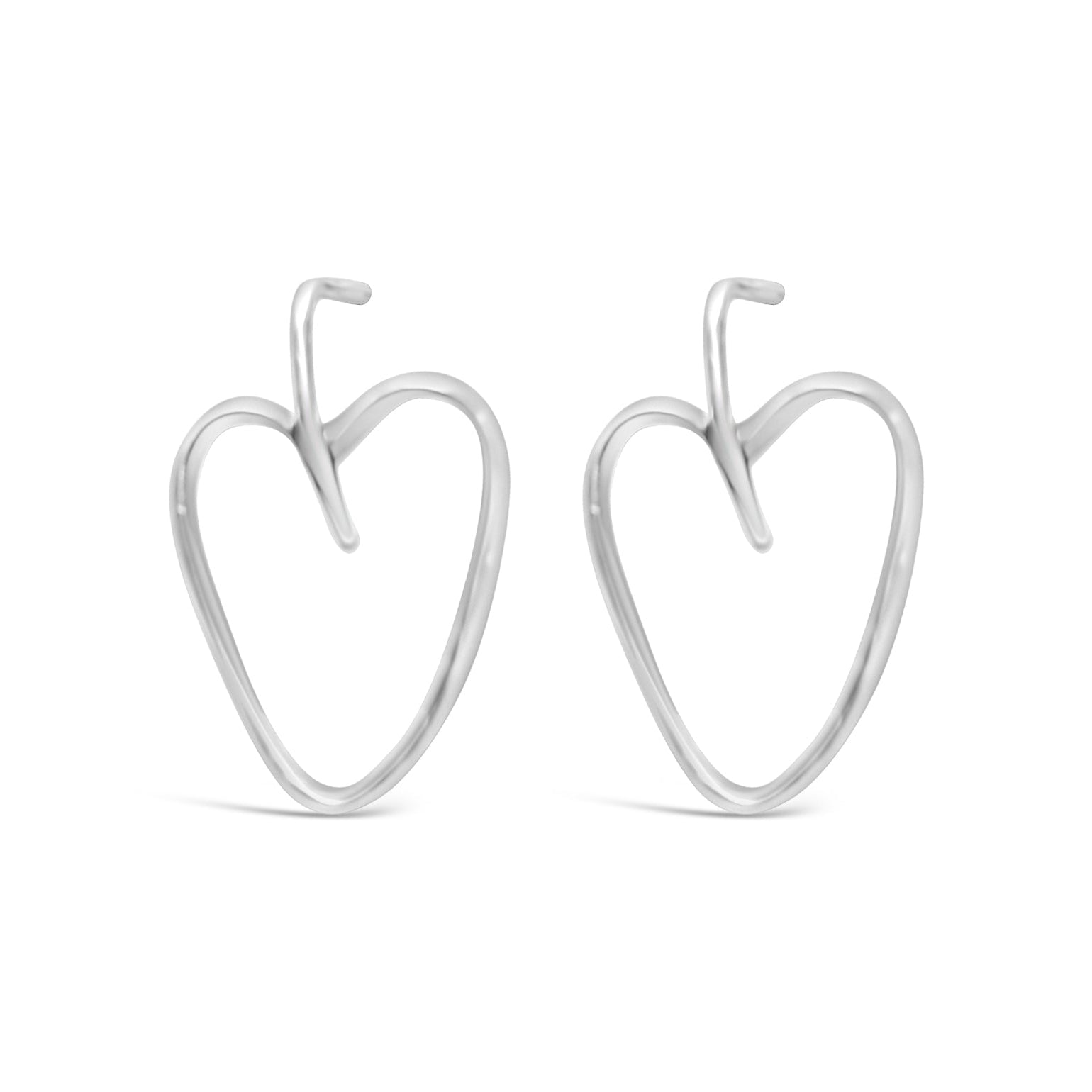 My Heart - Sterling Silver Heart Earrings
