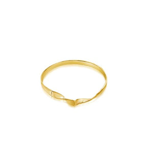 Olivine- 14K Gold  Mobius Bangle Bracelet