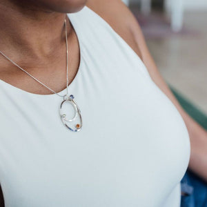 Sonia Necklace, Iolite, Peridot, Citrine