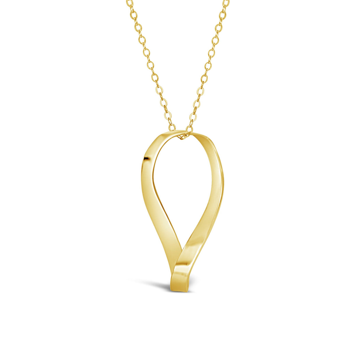 Laurene 1- 14K Yellow Gold Mobius Necklace