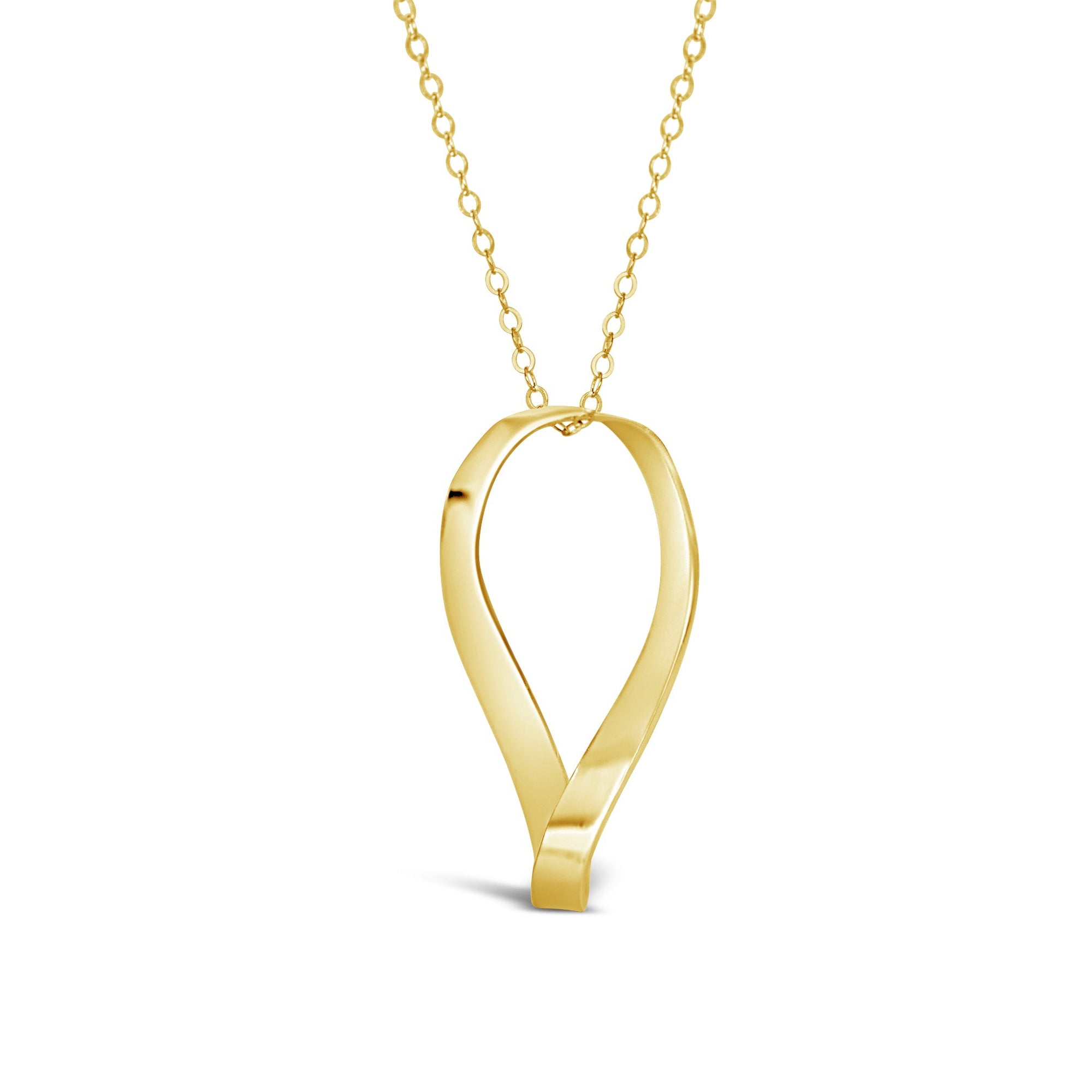 Laurene 1- 14K Yellow Gold Mobius Necklace