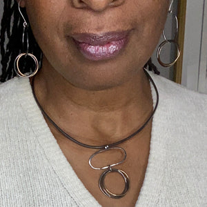 Marcheline Oxidized Mobius Choker