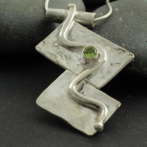 Abstract Sterling Silver Necklace - Candace -Stribling- Jewelry