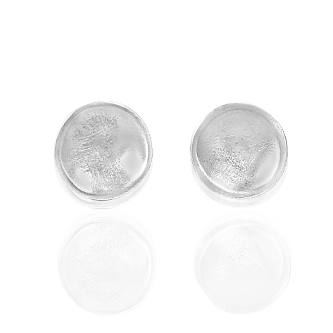 Forget Me Not Concave Stud Earrings Candace Stribling Jewelry