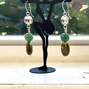 Jess Rainforest Jasper/Aventurine Earrings