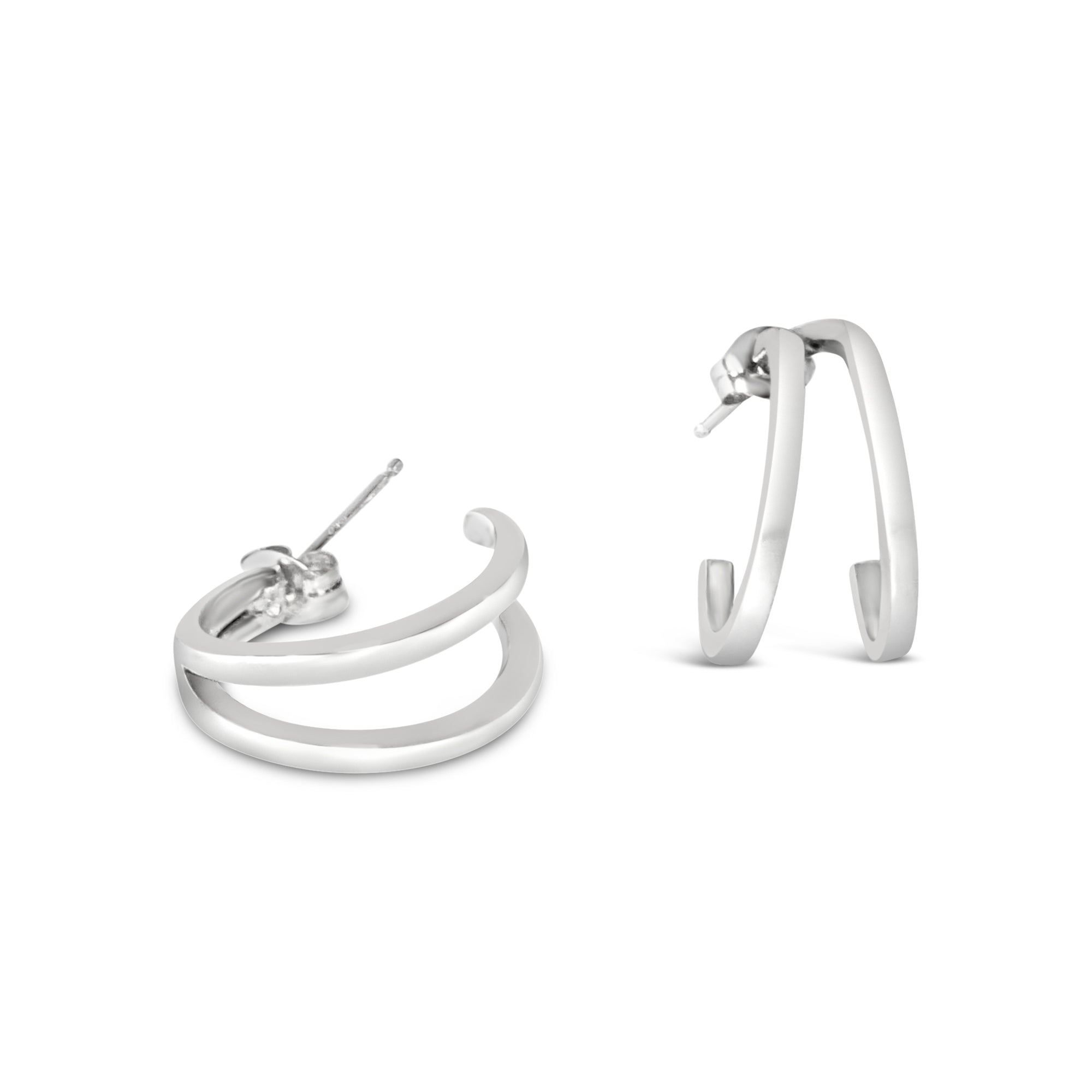 Kelsee Sterling Silver Hoop Earrings