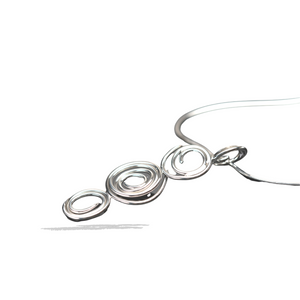 Debby Spiral Sterling Silver Necklace